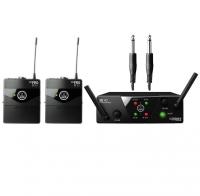 AKG WMS40 Mini2 Instrumental Set US25AC (537.5/539.3МГц) инстр. радиосистема с приёмником SR40 Mini Dual и двумя портативными передатчиками