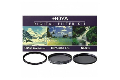 Фильтр Hoya KIT: UV (C) HMC MULTI, PL-CIR, NDX8 62MM