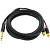 Cordial CFY 1.5 VCC кабель Y-адаптер джек стерео 6.3мм—2xRCA, 1.5м, черный