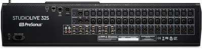 PreSonus StudioLive 32S цифровой микшер, 38 кан.+8 возвратов, 32+1фейдер, 38аналоговых вх/27вых, 4FX, 16MIX,4GR,4AUX FX, USB-audio,AVB-audio