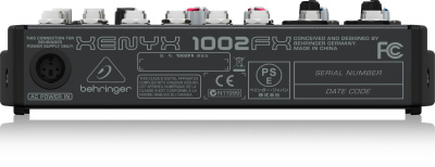 Behringer 1002FX аналоговый микшер, 10 каналов, 2 мик. + 4 лин. стерео, 1 AUX, DSP FX, Main L/R- Jack
