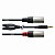 Cordial CFY 1.8 WMM кабель Y-адаптер джек стерео 3.5мм—2xXLR male, 1.8м, черный