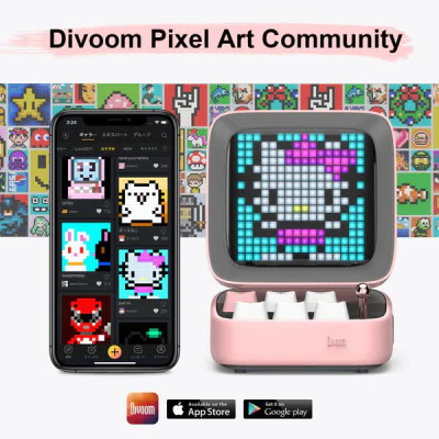 Беспроводная колонка Divoom Ditoo Pro Plus Pink