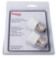 Адаптер Rekam Е- 27 для использования с галогеновыми Лампа Rekamми с цоколем типа G-6.35 220V AD-G63-E27