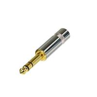 Neutrik NYS228G кабельный разъем Jack 6.3мм TRS (стерео), штекер, металический корпус для кабеля 6мм, золоченые контакты