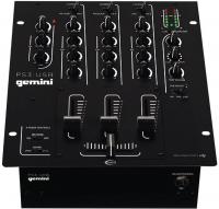 Gemini PS3-USB  DJ микшер 3 канала LINE/PHONO + MIC  вход , USB выход