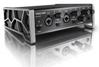 Tascam US-2x2 USB аудио/MIDI интерфейс (2 входа, 2 выхода)  Ultra-HDDA mic-preamp  24bit/96kHz 