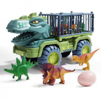 Игрушечный грузовик Veker Тиранозавр (+3 маленьких динозавра)