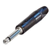 Neutrik NP2X-BAG кабельный разъем Jack 6.3мм TS (моно) штекер, компактный черненый корпус диаметром 14.5мм