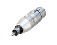 Neutrik NA2FPMM адаптер-переходник, XLR 3 Female «мама» -> RCA Male «папа». Распаян по стандарту IEC 268-12