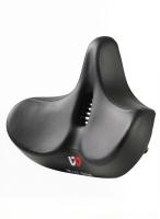 Велосипедное седло West Biking 0801120 Широкое 32,5 см, черное магазин PROAIM