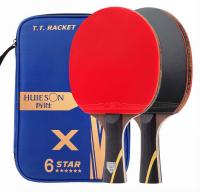 Ракетки для настольного тенниса Huieson 6 Star Beat, 2шт (чехол в комплекте) магазин PROAIM