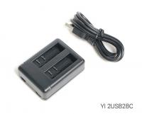 Fujimi YI 2USB2BC зарядное устройство USB для 2 акб  XIAOMI Yi 2  4K