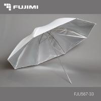 Fujimi FJU567-33 Зонт студийный белый&серебро однослойный 84 см
