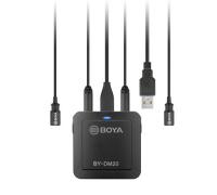 Комплект микрофонов Boya BY-DM20: 2 петлички + адаптер USB / Lightning