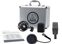 AKG C414XLS конденсаторный микрофон с 1" мембраной 2072Z00220. В комплекте: H85 держатель, PF80 поп-фильтр, W414 ветрозащита, кейс жесткий