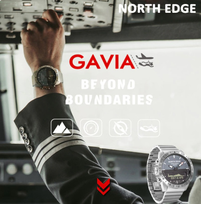 Часы North Edge Gavia 2 Silver