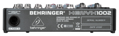 Behringer 1002 аналоговый микшер, 10 каналов, 2 мик. + 4 лин. стерео, 1 AUX, Main L/R- Jack