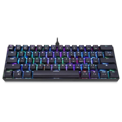 Игровая клавиатура Motospeed CK61 Black RGB Outemu Blue Switch (русская раскладка)