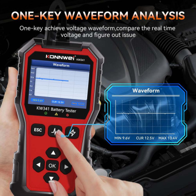 Тестер аккумулятора Konnwei KW341