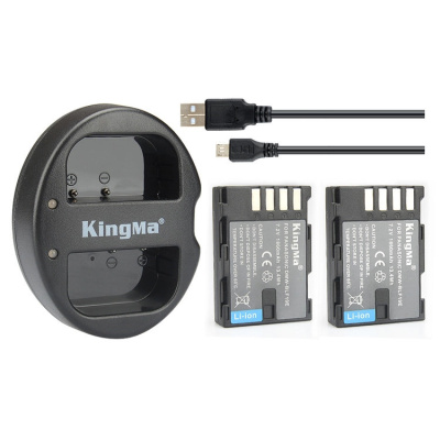 Зарядное устройство двойное KingMa BM015 для Panasonic BLF19E