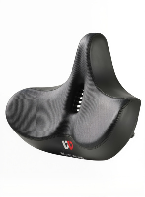 Велосипедное седло West Biking 0801120 Широкое 32,5 см, черное магазин PROAIM