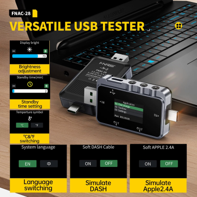 USB-тестер Fnirsi FNAC-28