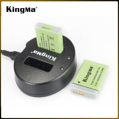 Зарядное устройство двойное KingMa BM015 для Canon NB13