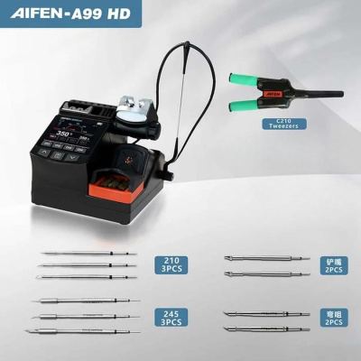 Паяльная станция Aifen A99HD C210 Tweezer 10 tips
