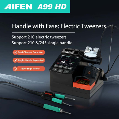 Паяльная станция Aifen A99HD C210 Tweezer 10 tips