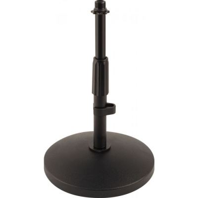 Ultimate Support JS-DMS50 стойка микрофонная, настольная, с круглым основанием, высота 20-31см. диаметр основания 17.8см, цвет черный