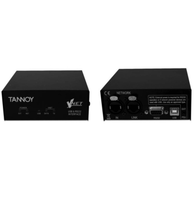 Tannoy Vnet™ USB RS232 Interface USB интерфейс для коммутации системы звукоусиления VNet и компьютера.