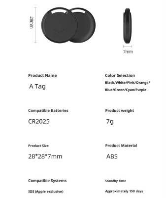 GPS-трекер VEKER A100 White для iPhone (с чехлом) для автомобиля, ребенка, собак магазин PROAIM