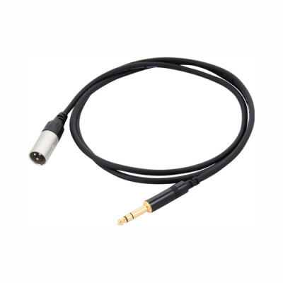 Cordial CIM 3 MV инструментальный кабель XLR male/джек стерео 6.3мм male, 3.0м, черный