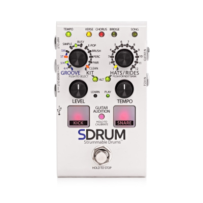 Digitech SDRUM Strummable Drums гитарная педаль, эмулятор барабанной установки/аккомпаниатор