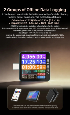 USB-тестер Alientek C2 Pro магазин PROAIM