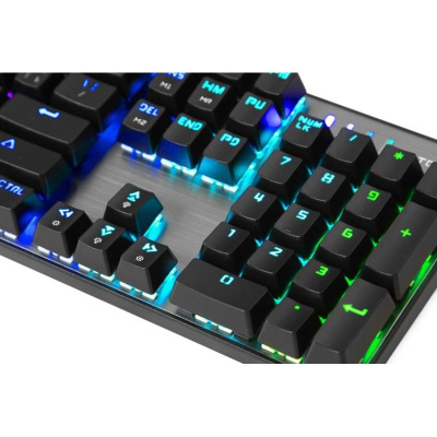 Игровая клавиатура Motospeed CK104 Silver RGB Blue Switch (русская раскладка)