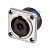 Neutrik NL8MPR панельный разъём Speakon female 8-контактный, квадратный фланец, металлический корпус
