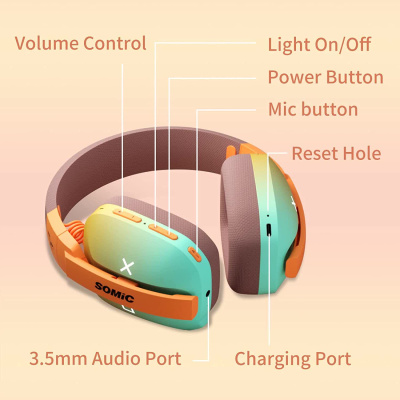 Наушники Somic G810 (Bluetooth, 3.5 мм)
