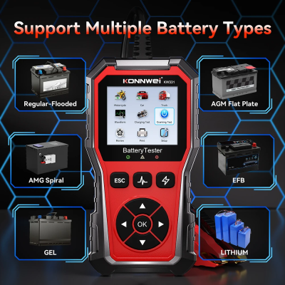 Тестер аккумулятора Konnwei KW331