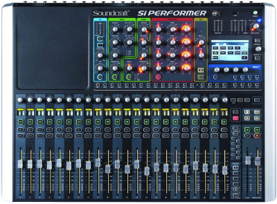 Soundcraft Si Performer 2 цифровой микшер, 24 мик/лин XLR входа, 16 XLR выходов, 22 фэйдера в одном слое, DMX выход