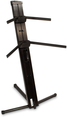 Ultimate Support AX-48 Pro Plus клавишная стойка APEX-серии на 2 инструмента, с микрофонным держателем и чехлом, черная