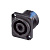 Neutrik NL4MP панельный разъём Speakon female 4-контактный, квадратный фланец