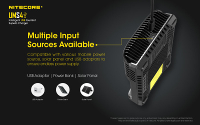 Зарядное устройство Nitecore UMS4 (4 аккумулятора) для 18650 / 26500 / AA / AAA