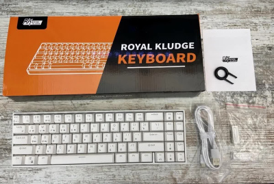 Беспроводная клавиатура Royal Kludge RK71 White, Red Switch, английская раскладка