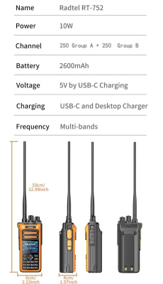 Рация Radtel RT-752