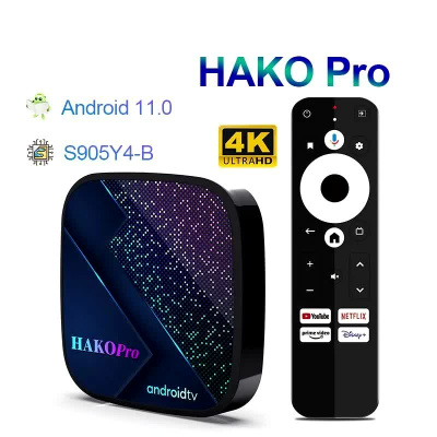 Смарт-тв приставка HAKO Pro 4/32 Гб Android 11