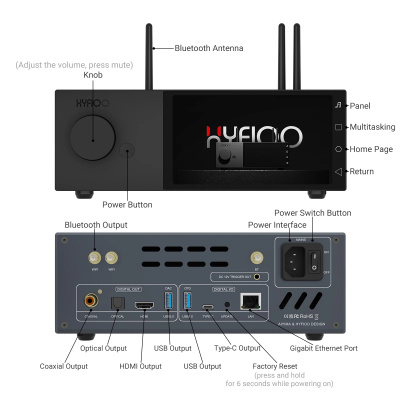 Музыкальный стример Aiyima Hyfioo DM100