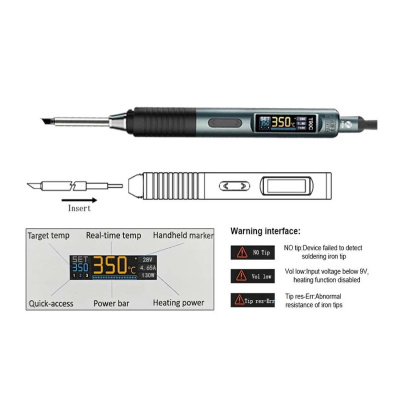 Паяльник Alientek T90C (дополнительные жала KU, I, BC3)