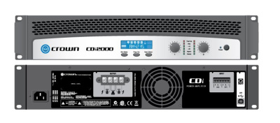 Crown CDi2000 усилитель 2-канальный с DSP. Мощность (на канал): 1000Вт•2Ω, 800Вт•4Ω, 475Вт•8Ω, 800Вт•70В